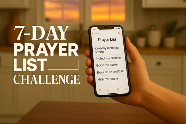 Lift Others Up: Your 7-Day Prayer List Challenge